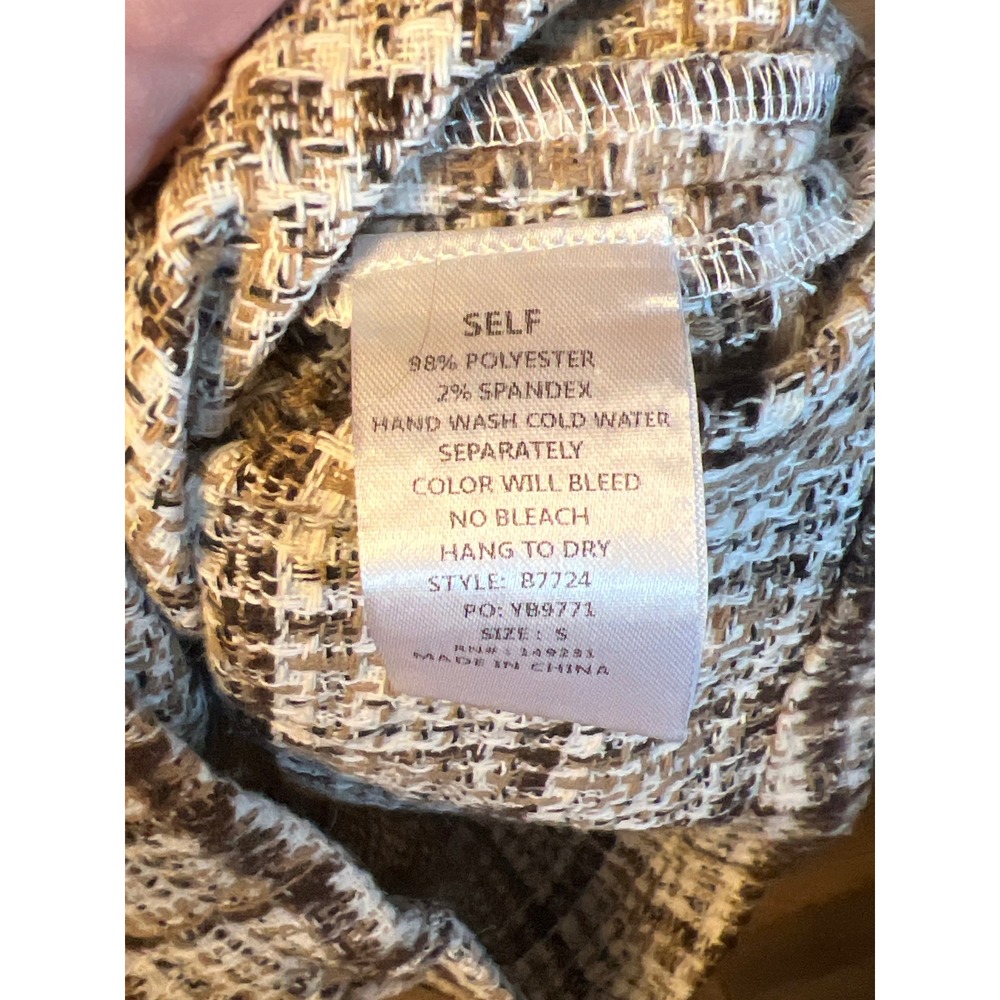 Kori Womens Brown Plaid Tweed Sleeveless Mini Romper Dress Small Chic
Date night - Picture 5 of 10